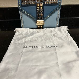 Michael Kors Whitney Large Studded Saffiano Leather Convertible Shoulder Bag